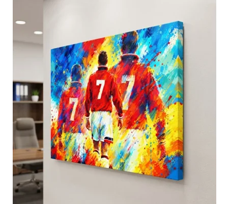 King Eric | Manchester United Cantona-Inspired Retro Canvas Print
