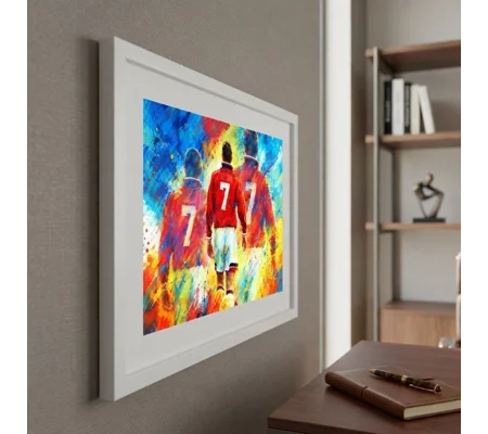 King Eric | Manchester United Cantona-Inspired Retro Framed Print