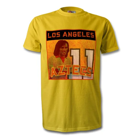 Los Angeles Aztecs George Best T-Shirt Gold – Vintage NASL Legend Football Tee