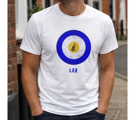LE2 Leicester Vintage Mod-Inspired Retro T-Shirt
