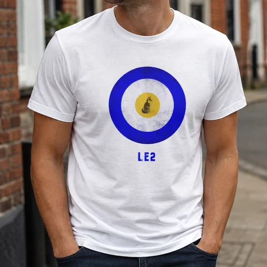 LE2 Leicester Vintage Mod-Inspired Retro T-Shirt