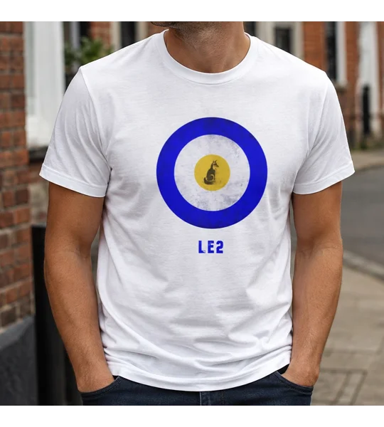 LE2 Leicester Vintage Mod-Inspired Retro T-Shirt