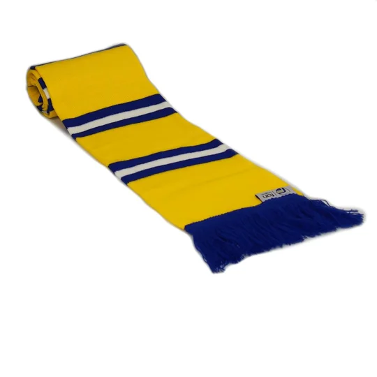 Leeds Colours Retro Style Football Bar Scarf Yellow