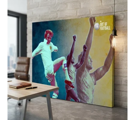 Leeds Bremner-Inspired Football Tribute Artwork Canvas Print