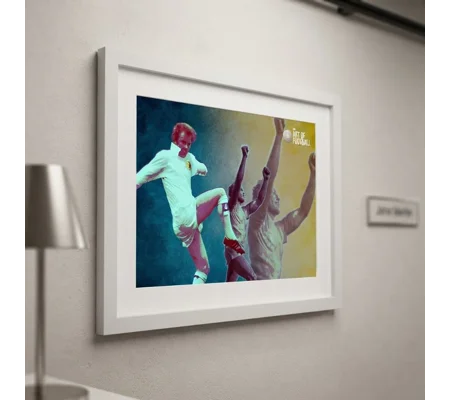Leeds Bremner-Inspired Football Tribute Artwork Framed Print