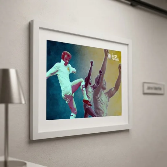 Leeds Bremner-Inspired Football Tribute Artwork Framed Print
