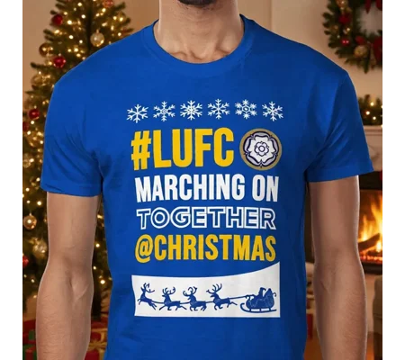 Leeds-Inspired Marching on Together at Christmas T-Shirt
