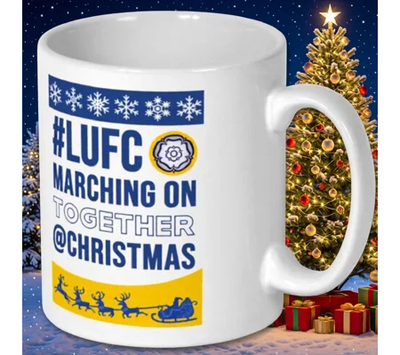 Leeds United-Inspired Marching on Together Christmas Mug