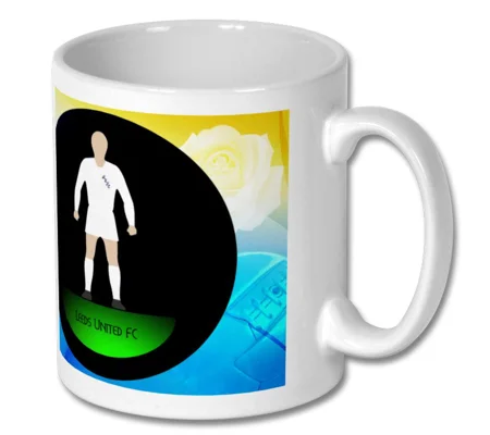 Leeds-Inspired Football Figure Art Mug