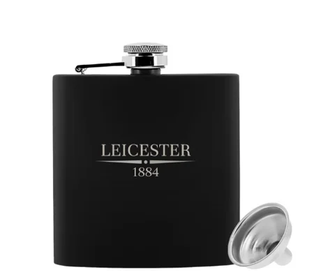 Leicester-Inspired 6oz Luxury Engraved Hip Flask | Football Gift