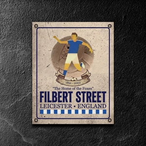 Filbert Street vintage metal wall sign