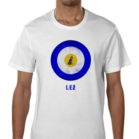 LE2 Leicester Vintage Mod-Inspired Retro T-Shirt