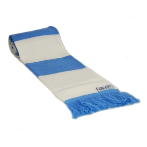 Man City Colours Retro Style Football Bar Scarf