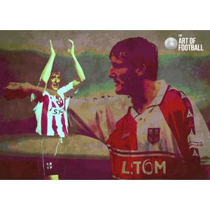 Lincoln City Fc Grant Brown Iconic Legend Digital Print