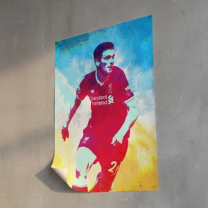 Liverpool Andy Robertson Pop-Art Poster – LFC Left-Back Legend Wall Art