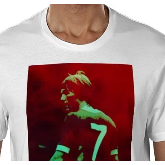 Kenny Dalglish King Kenny No. 7 football art tee in white