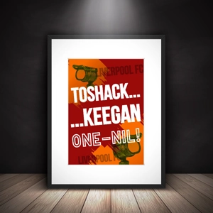 Liverpool Toshack Keegan One Nil Iconic Commentary Framed Print