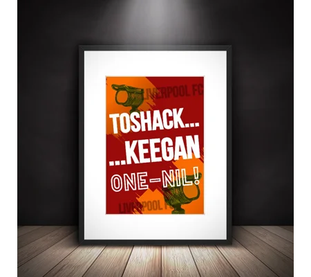 Liverpool Toshack Keegan One Nil Iconic Commentary Framed Print