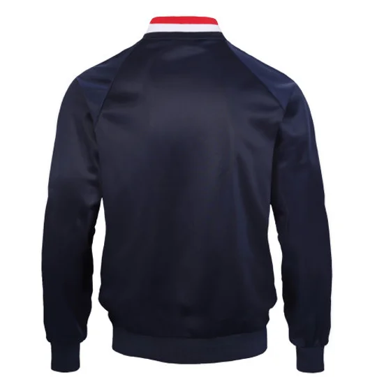 Official Liverpool FC mens track top with LFC branded zip and front pockets
