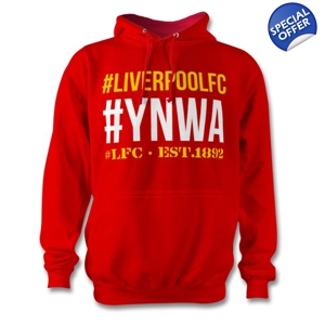 Liverpool FC Hashtag Hoodie Red