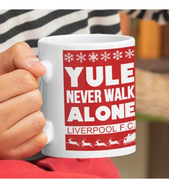 Liverpool Yule Never Walk Alone Christmas Mug