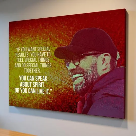 Klopp Quote Canvas Print | Liverpool Inspired Wall Art