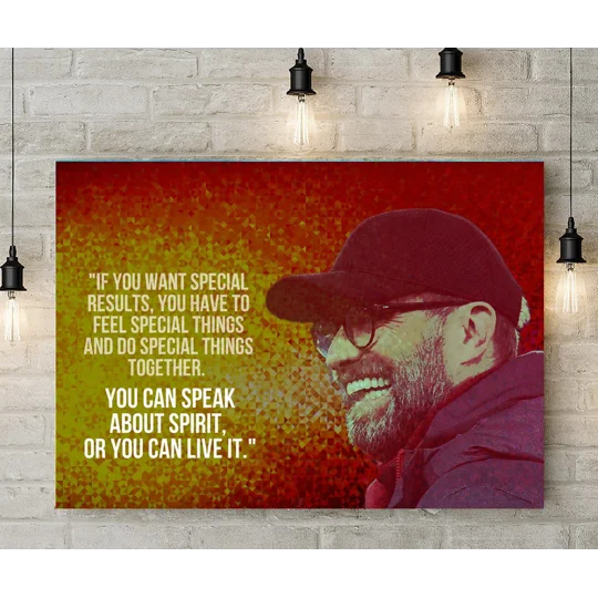 Klopp Quote Canvas Print | Liverpool Inspired Wall Art