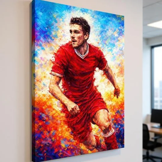Liverpool Inspired Football Art | Andy Robertson Canvas Print