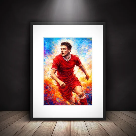 Liverpool Inspired Football Art | Andy Robertson Framed Print