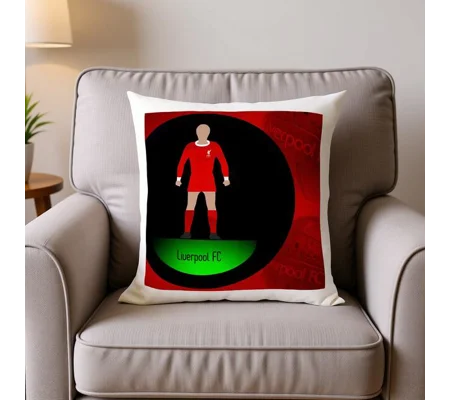 Liverpool Inspired Football Figure Art Cushion | Soccer Gift Idea