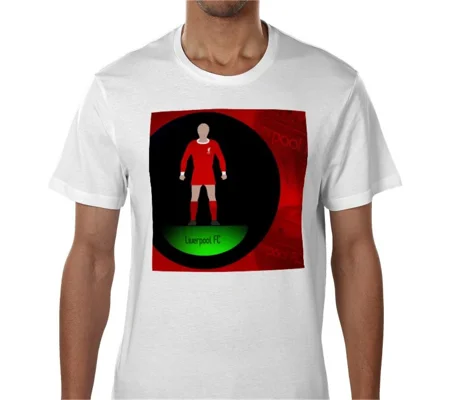Liverpool Inspired Football Figure Art T-Shirt | Premium Soccer Tee
