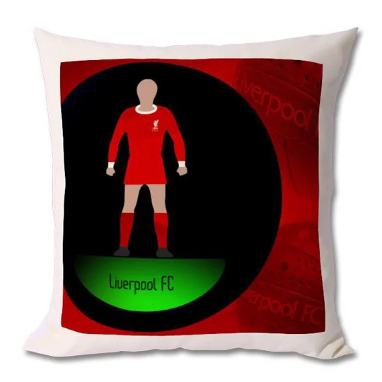 Liverpool Inspired Football Figure Art Cushion | Soccer Gift Idea