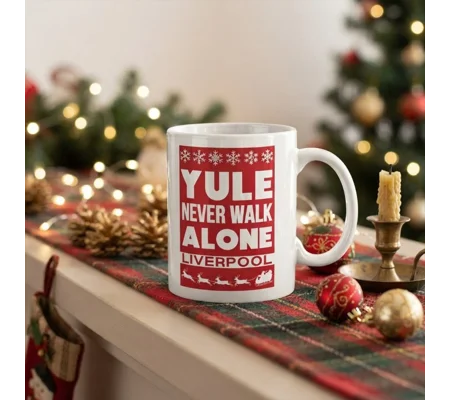 Yule Never Walk Alone Christmas Mug | Liverpool-Inspired Gift