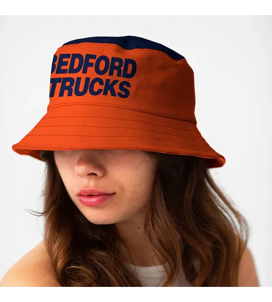 Luton 1983 away-inspired retro bucket hat in heavyweight canvas