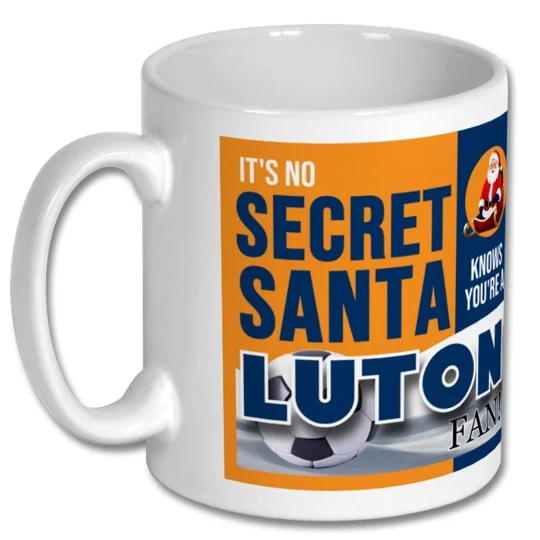 Luton Town-inspired Christmas coffee mug gift for Hatters supporters
