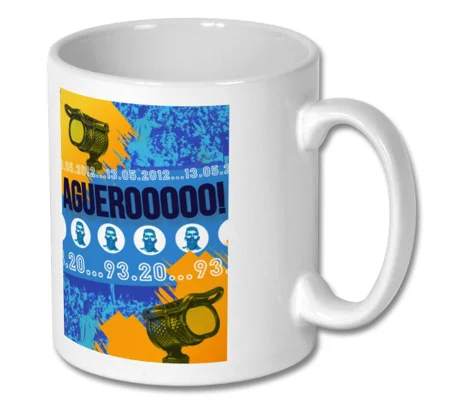 Man C Aguero 2012 Premier League Mug