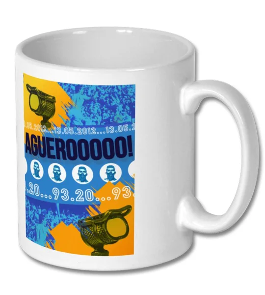 Man C Aguero 2012 Premier League Mug