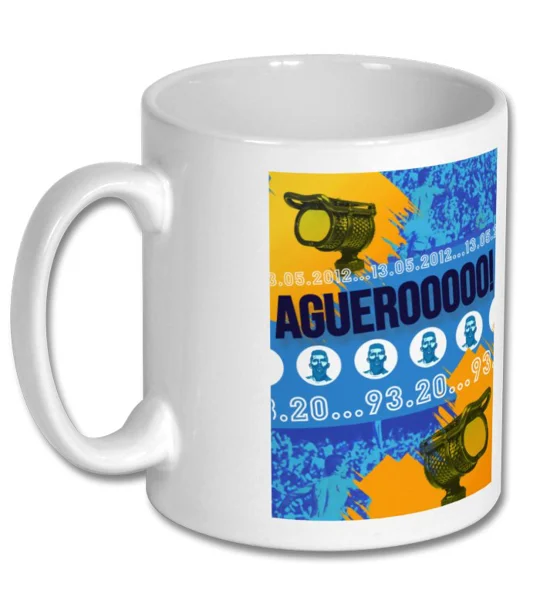 Man C Aguero 2012 Premier League Mug