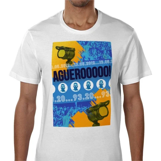 Man C Aguero 2012 Premier League T-Shirt