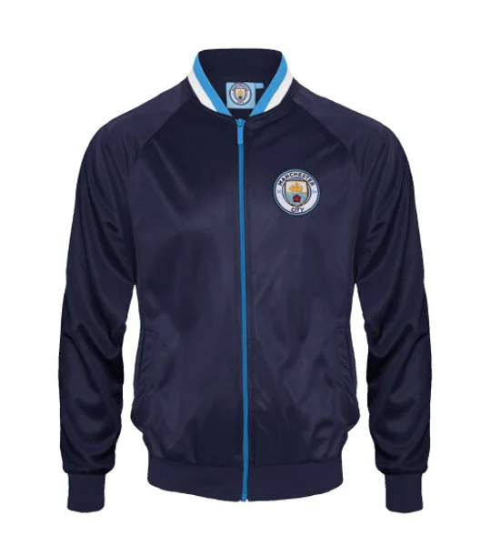 Manchester City FC Retro Style Track Jacket
