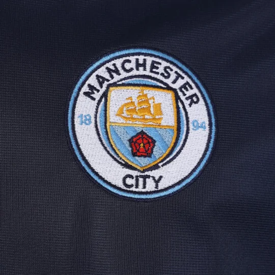 Manchester City FC Retro Style Track Jacket – Official MCFC Mens Track Top
