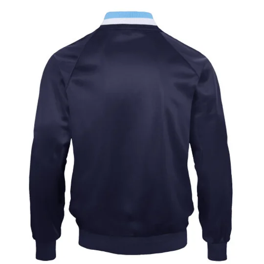 Official Manchester City mens track top with MCFC branded zip and front pockets