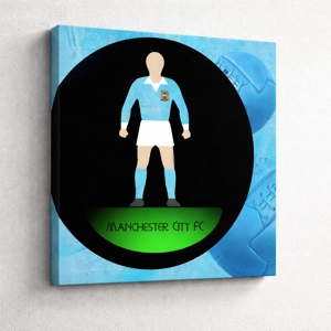Manchester Football Figure Art 20 x 20in Canvas Print
