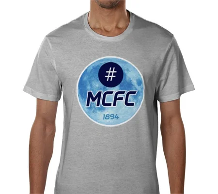 Manchester Blue Moon Hashtag Grey T-Shirt