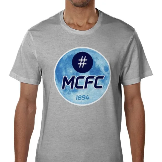 Manchester Blue Moon Hashtag Grey T-Shirt