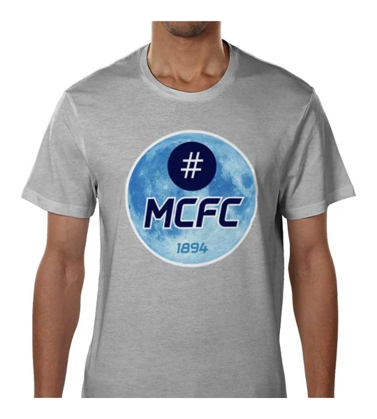 Manchester Blue Moon Hashtag Grey T-Shirt