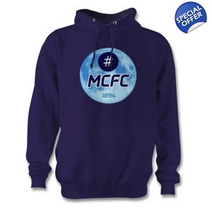 Manchester City FC Blue Moon Hashtag Hoodie Blue