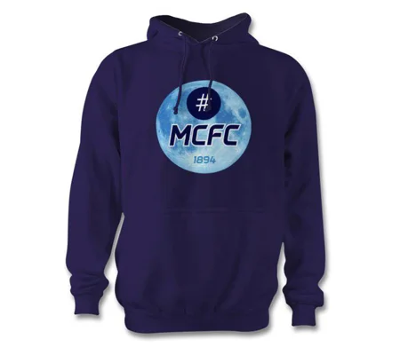 Manchester City FC Blue Moon Hashtag Hoodie Blue