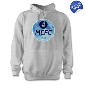 Manchester City FC Blue Moon Hashtag Hoodie Heather Grey