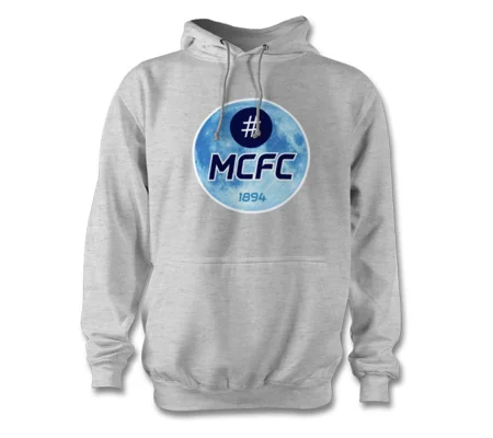 Manchester City FC Blue Moon Hashtag Hoodie Heather Grey